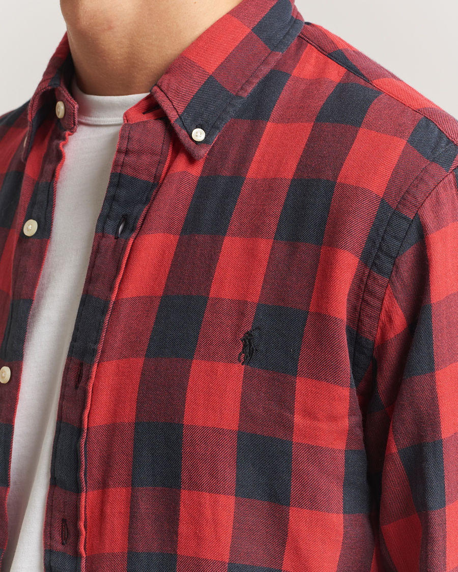 Heren | Overhemden | Polo Ralph Lauren | Custom Fit Double Faced Checked Shirt Red/Black