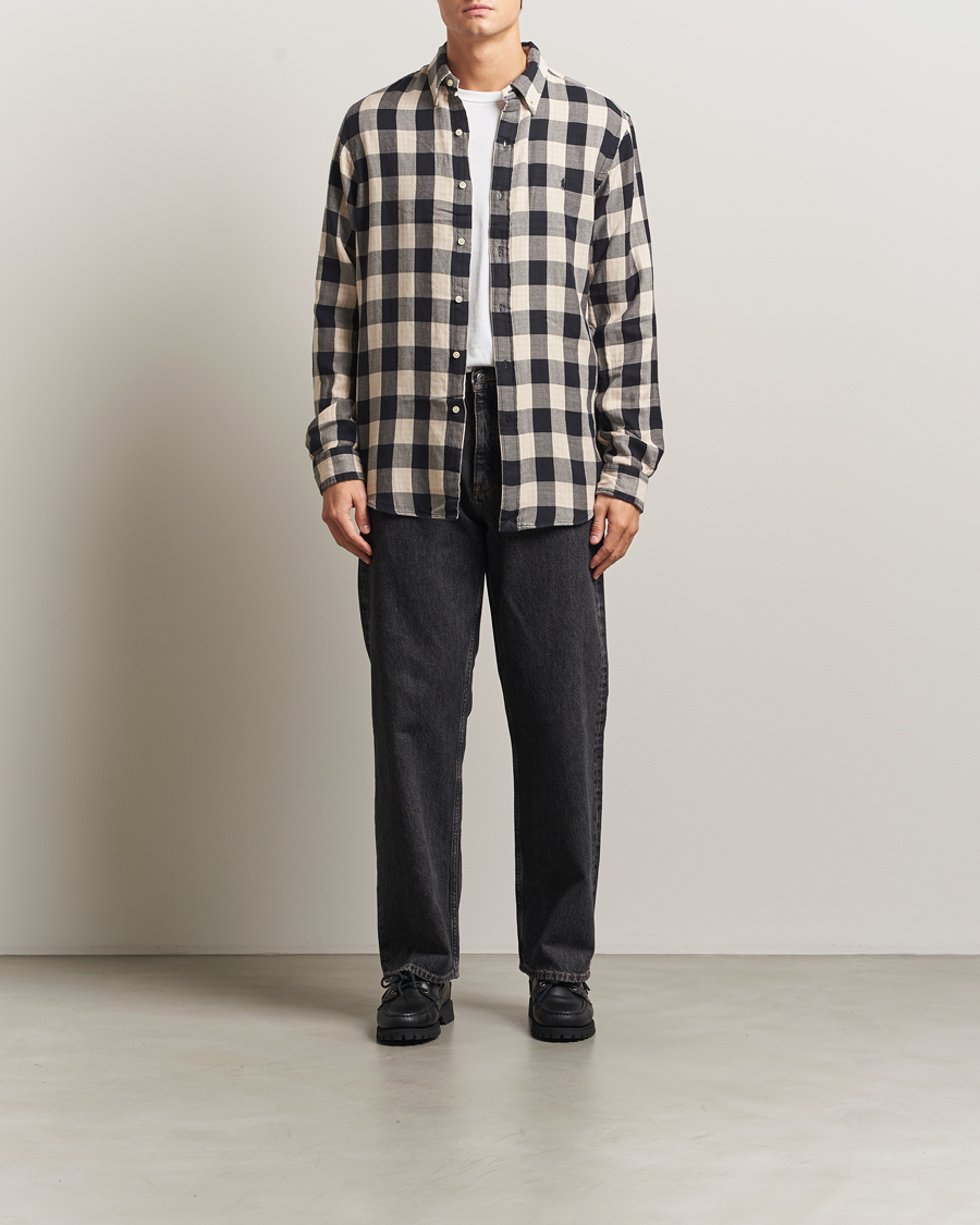 Heren | Overhemden | Polo Ralph Lauren | Custom Fit Double Faced Checked Shirt Cream/Black