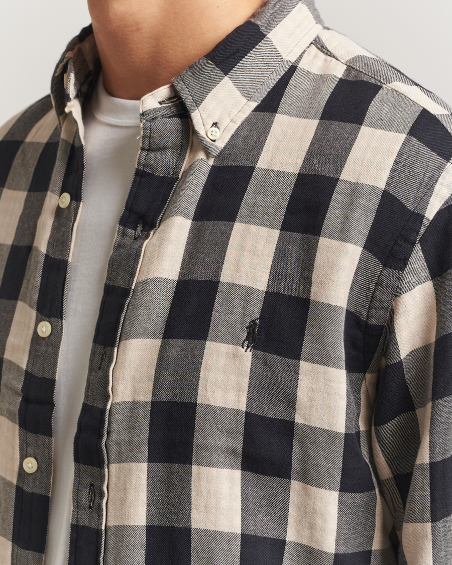 Heren | Overhemden | Polo Ralph Lauren | Custom Fit Double Faced Checked Shirt Cream/Black