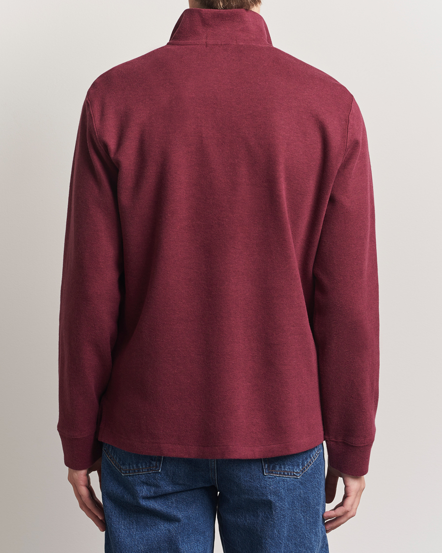 Heren | Truien | Polo Ralph Lauren | Double Knit Jaquard Half Zip Sweater Wine Heather
