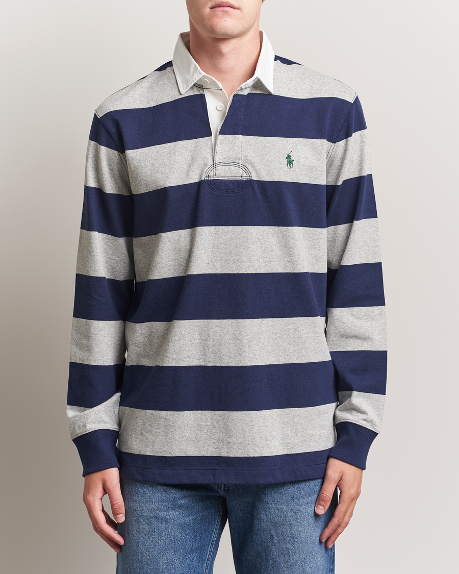 Heren | Truien | Polo Ralph Lauren | Jersey Striped Rugger Navy/Andover Heather