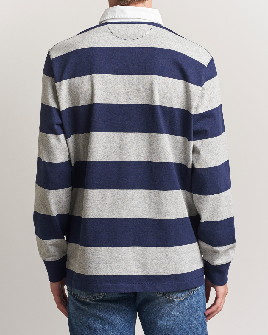 Heren | Truien | Polo Ralph Lauren | Jersey Striped Rugger Navy/Andover Heather