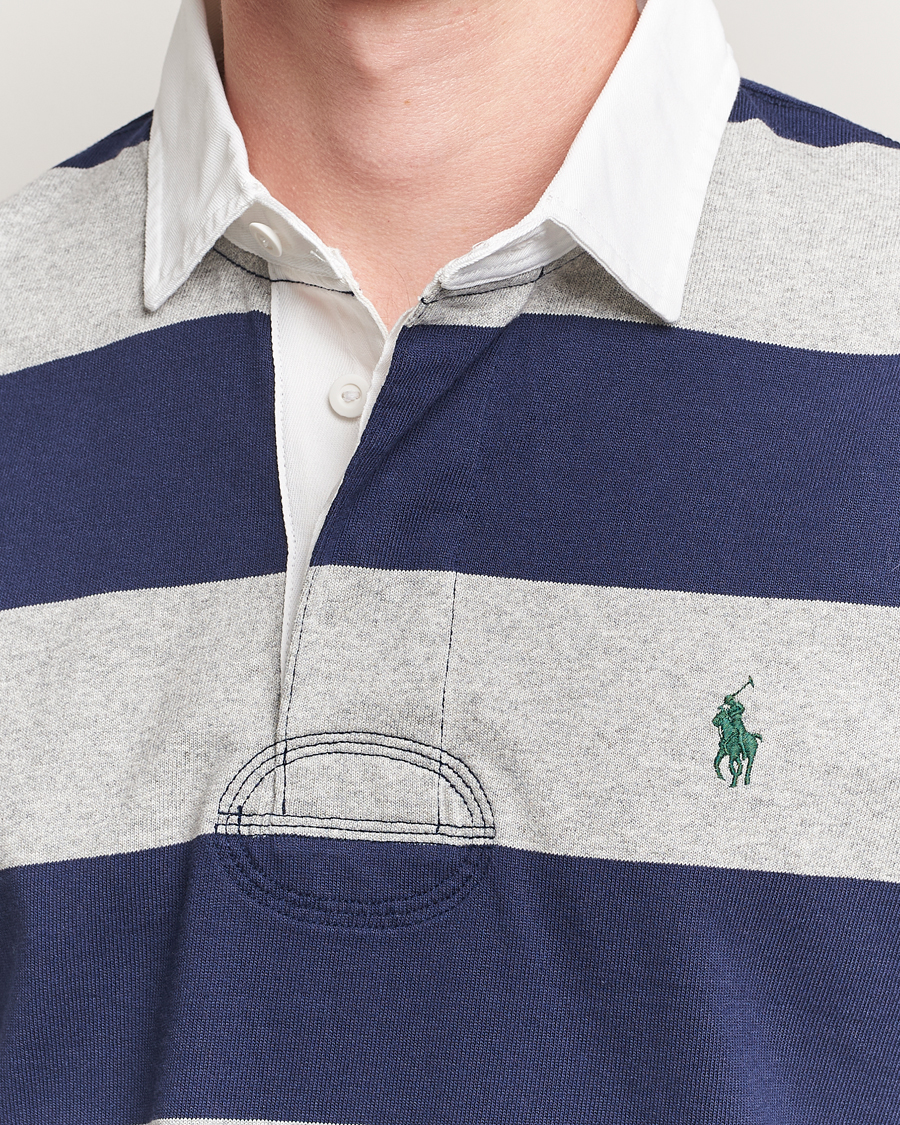 Heren | Truien | Polo Ralph Lauren | Jersey Striped Rugger Navy/Andover Heather