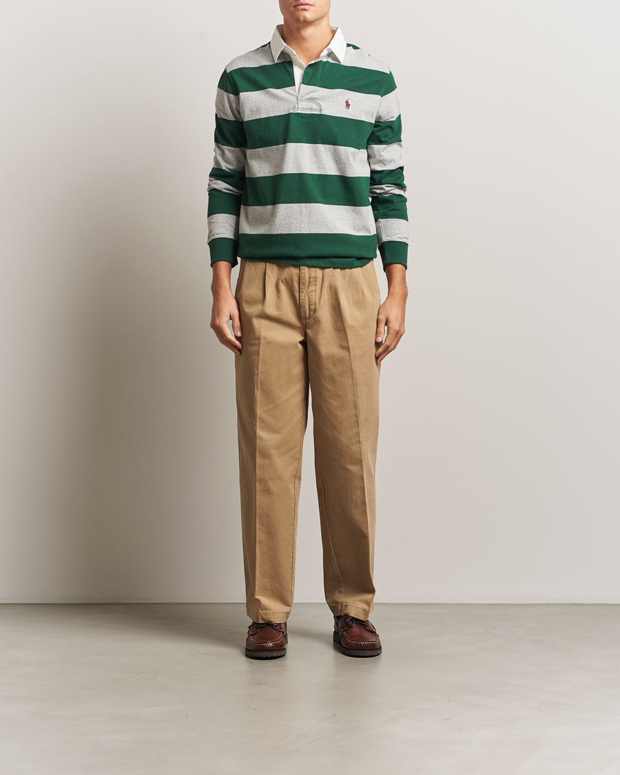 Heren | Truien | Polo Ralph Lauren | Jersey Striped Rugger Vintage Pine/Andover Heather