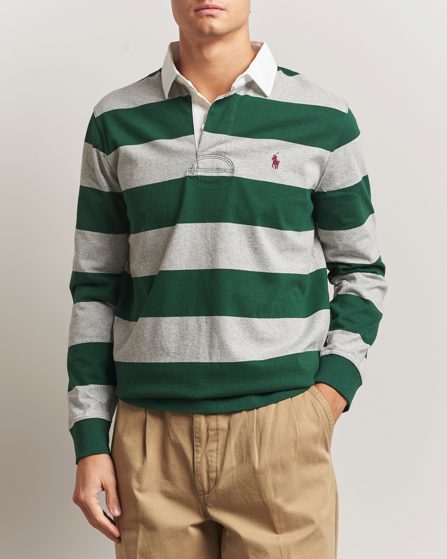 Heren | Truien | Polo Ralph Lauren | Jersey Striped Rugger Vintage Pine/Andover Heather
