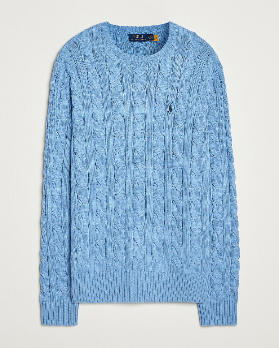 Heren | Truien | Polo Ralph Lauren | Cotton Cable Pullover Soft Royal Heather