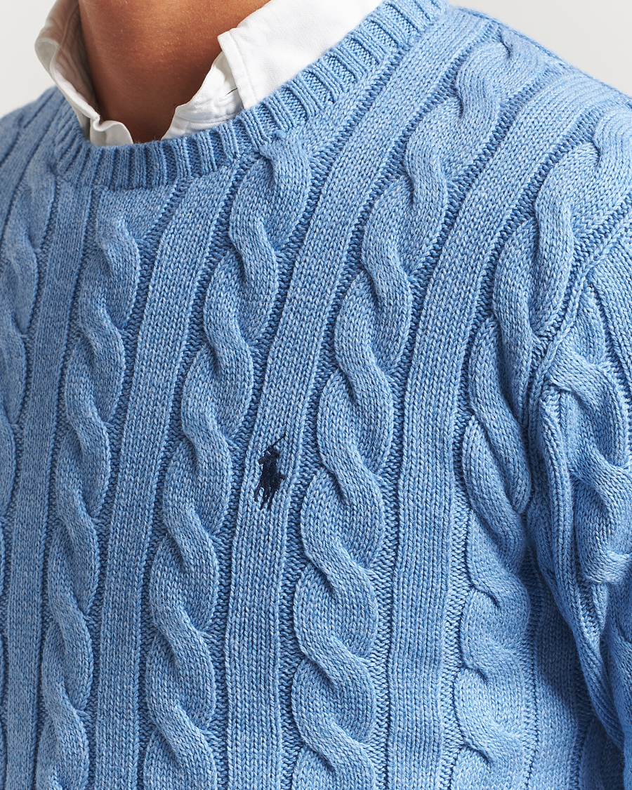 Heren | Truien | Polo Ralph Lauren | Cotton Cable Pullover Soft Royal Heather