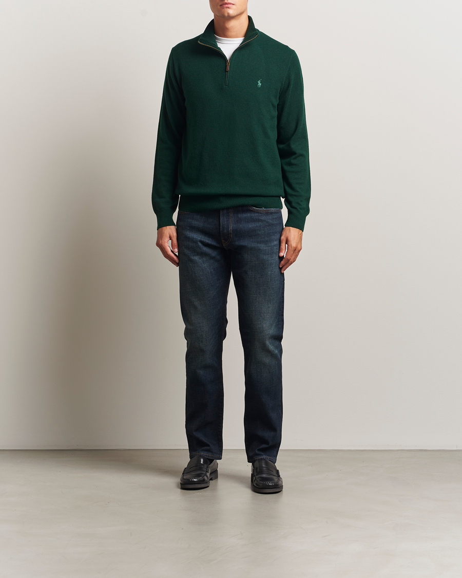 Heren | Truien | Polo Ralph Lauren | Merino Half-Zip Sweater Moss Agate