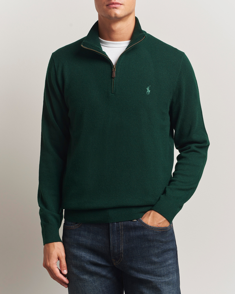 Heren | Truien | Polo Ralph Lauren | Merino Half-Zip Sweater Moss Agate