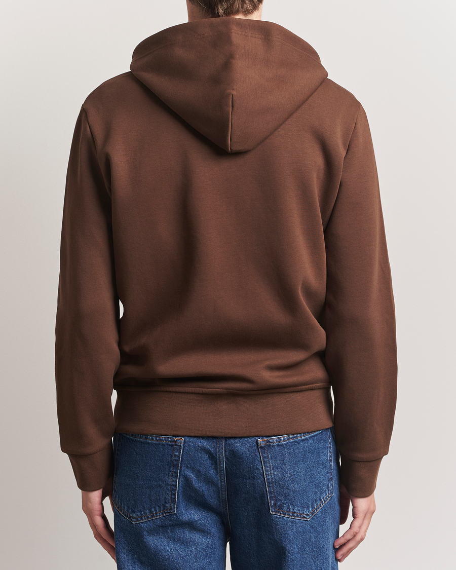 Heren | Truien | Polo Ralph Lauren | Double Knitted Full-Zip Hoodie Branch Brown