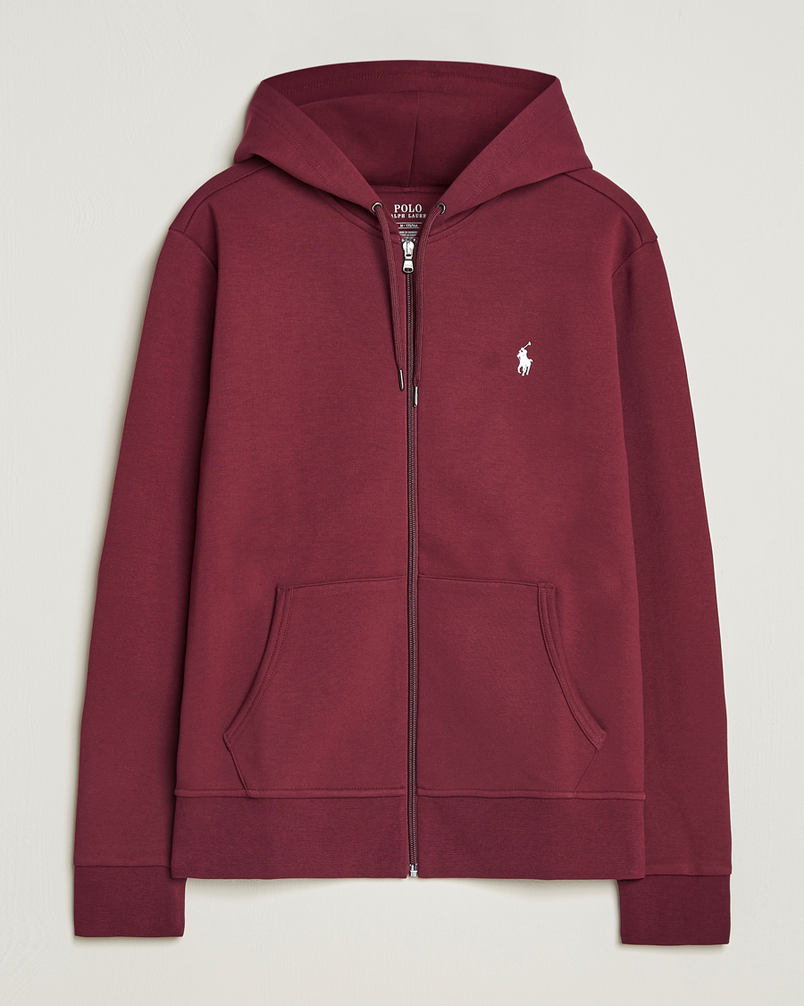Heren | Truien | Polo Ralph Lauren | Double Knitted Full-Zip Hoodie Classic Wine