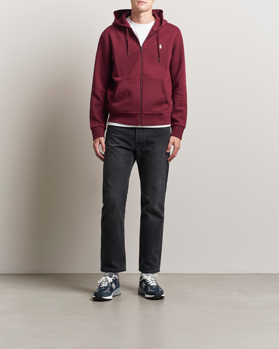 Heren | Truien | Polo Ralph Lauren | Double Knitted Full-Zip Hoodie Classic Wine