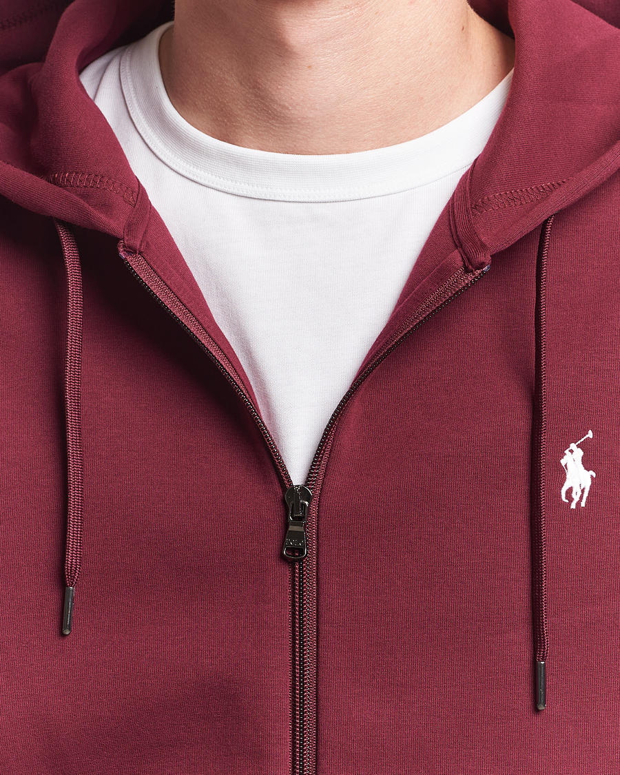 Heren | Truien | Polo Ralph Lauren | Double Knitted Full-Zip Hoodie Classic Wine