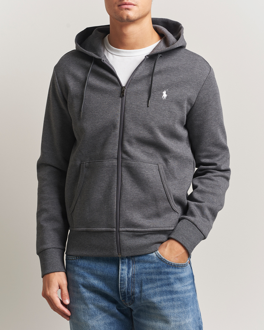 Heren | Truien | Polo Ralph Lauren | Double Knitted Full-Zip Hoodie Barclay Heather