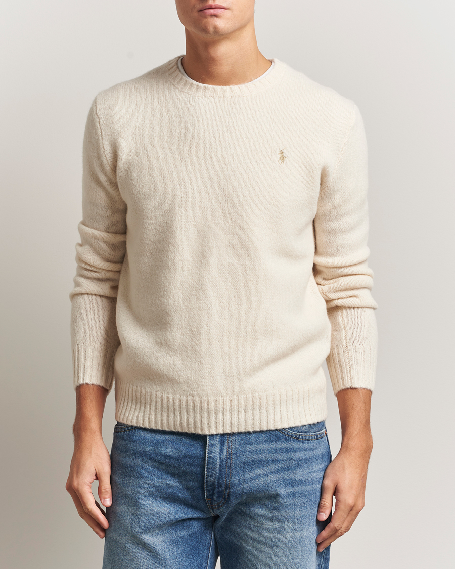 Heren | Truien | Polo Ralph Lauren | Alpaca Crew Neck Sweater Cream Tonal