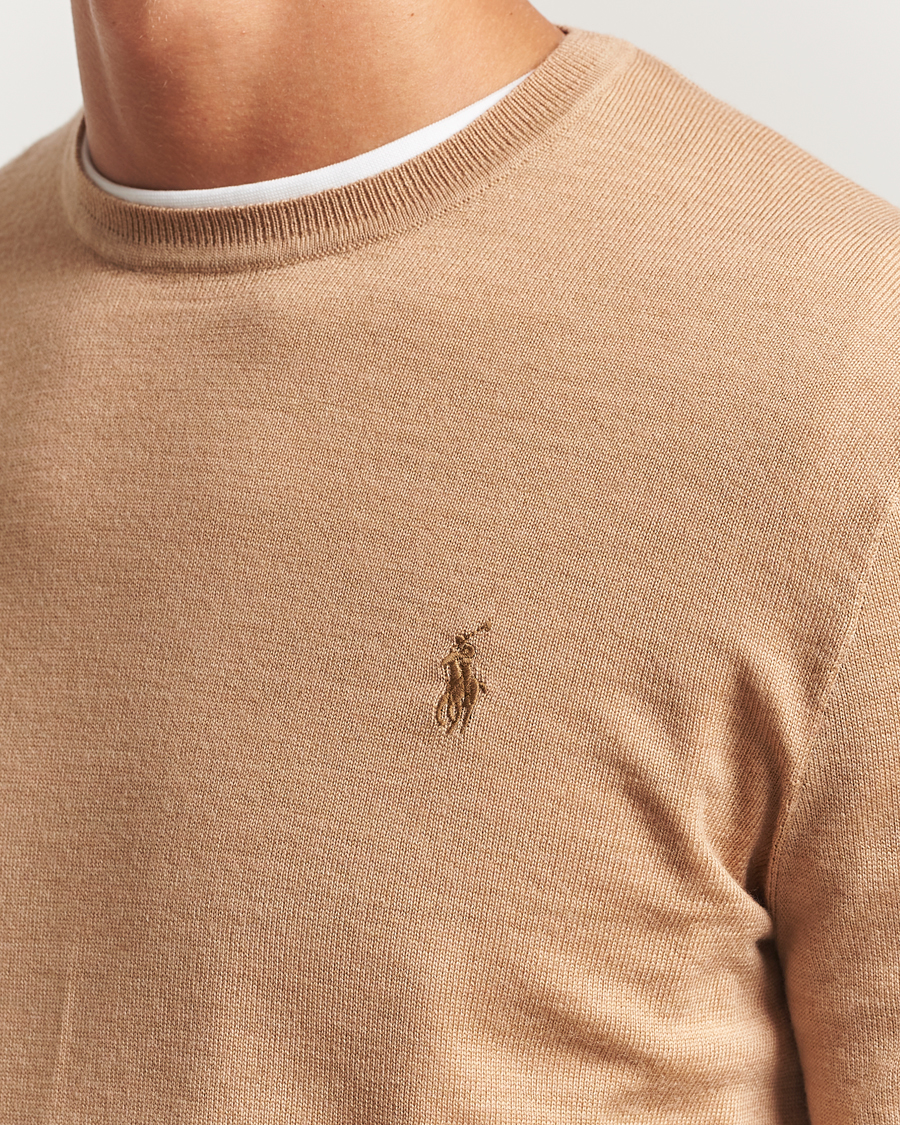 Heren | Truien | Polo Ralph Lauren | Merino Crew Neck Pullover Camel Melange