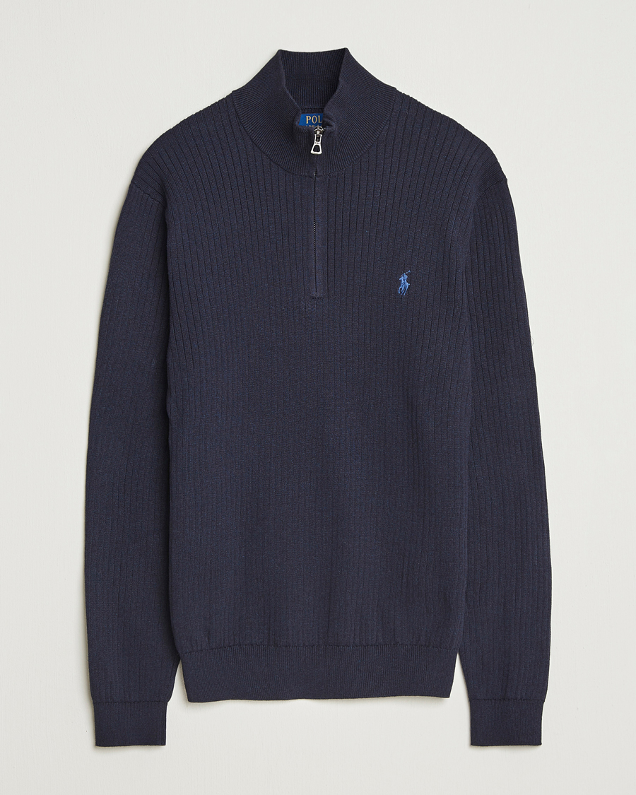 Heren | Truien | Polo Ralph Lauren | Cotton Half Zip Navy Heather