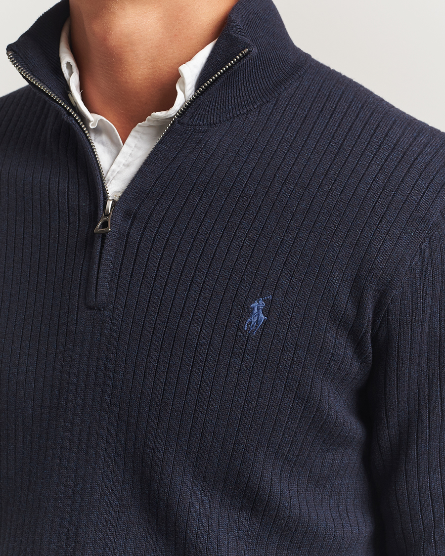 Heren | Truien | Polo Ralph Lauren | Cotton Half Zip Navy Heather