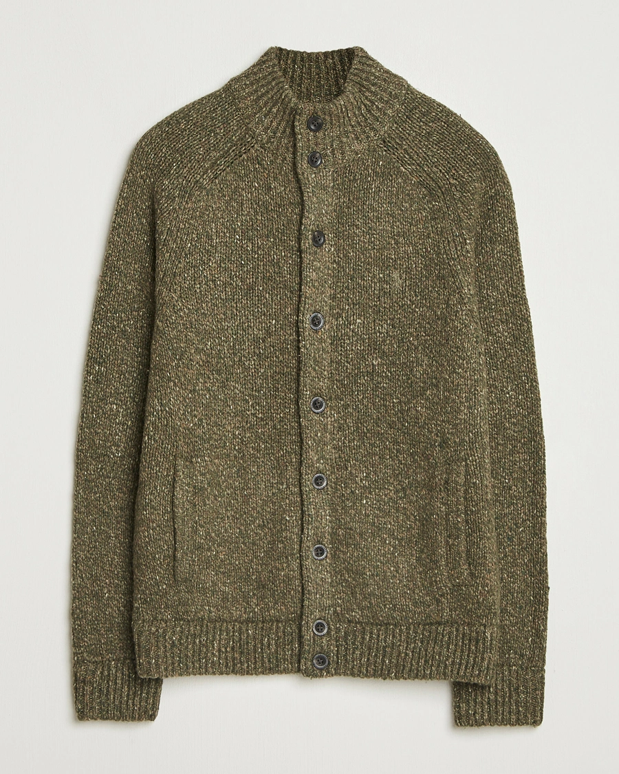 Heren | Truien | Polo Ralph Lauren | Wool Blend Button Cardigan Olive Marl