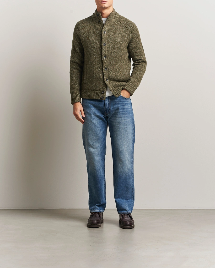Heren | Truien | Polo Ralph Lauren | Wool Blend Button Cardigan Olive Marl