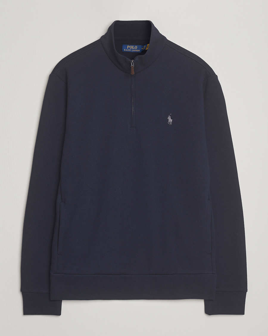 Heren | Truien | Polo Ralph Lauren | Double Knit Jaquard Half Zip Sweater Aviator Navy