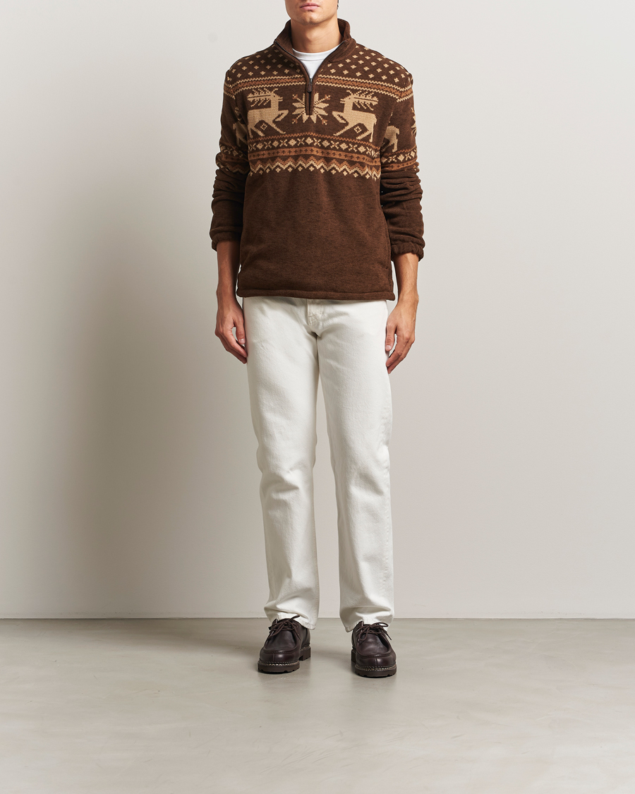 Heren | Truien | Polo Ralph Lauren | Vintage Fairisle Half Zip Fleece Cascadia