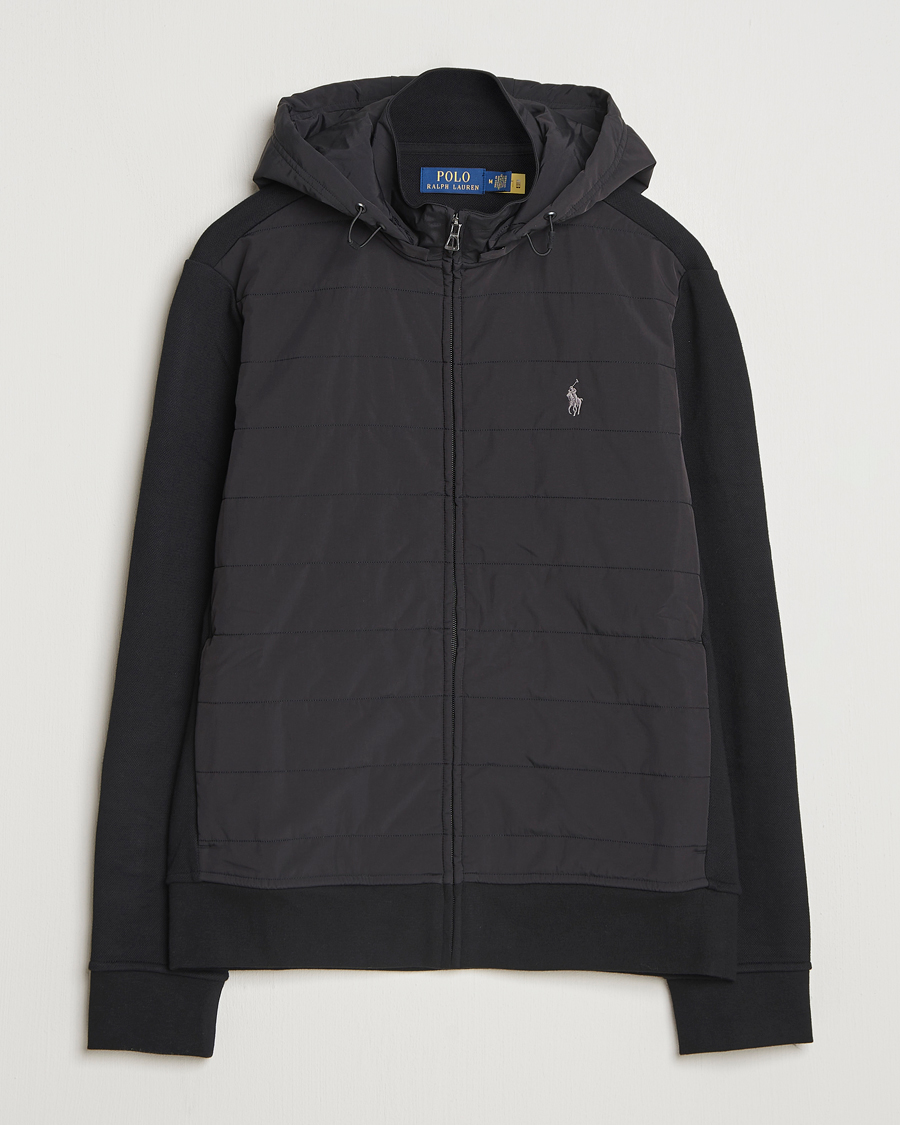 Heren | Truien | Polo Ralph Lauren | Hybrid Jacquard Full Zip Hoodie Polo Black