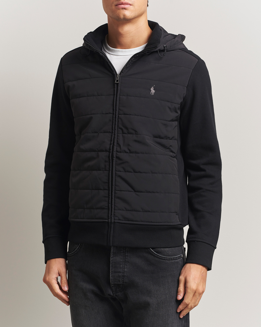 Heren | Truien | Polo Ralph Lauren | Hybrid Jacquard Full Zip Hoodie Polo Black