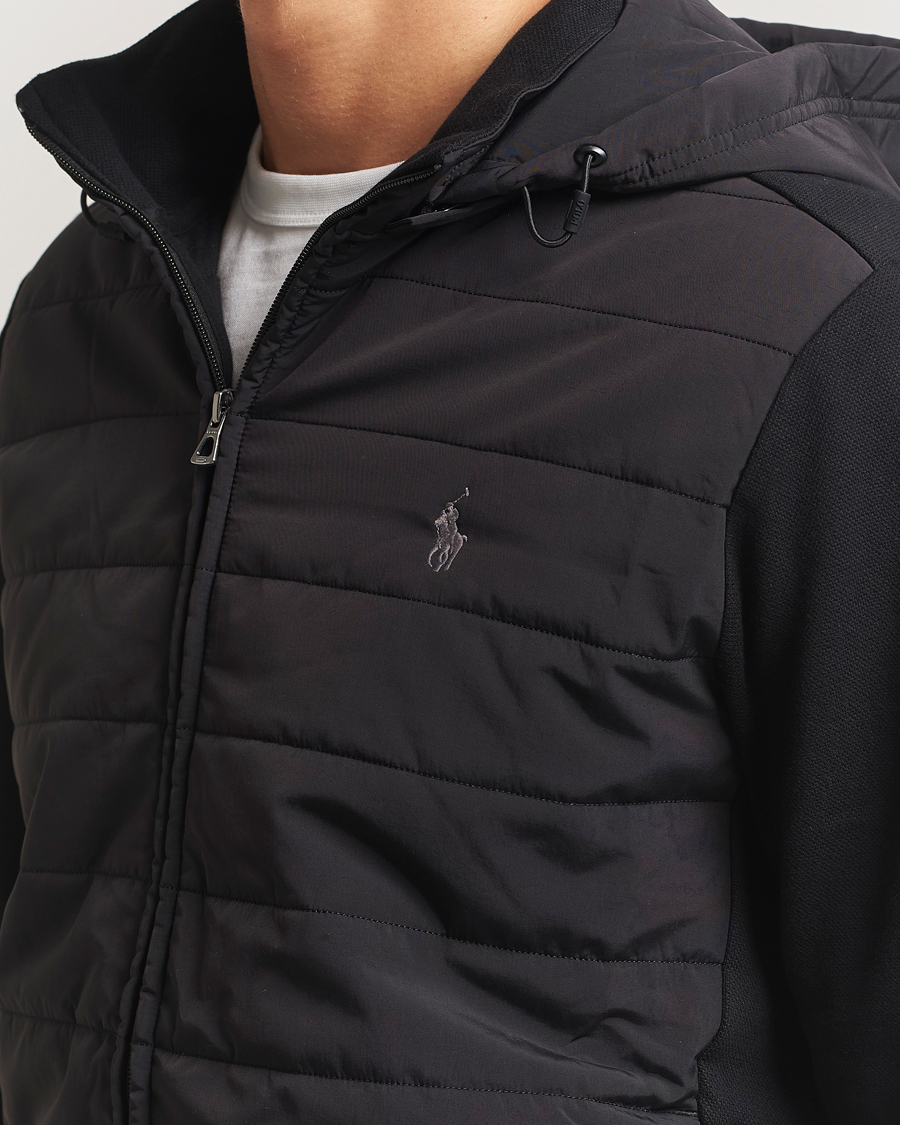 Heren | Truien | Polo Ralph Lauren | Hybrid Jacquard Full Zip Hoodie Polo Black