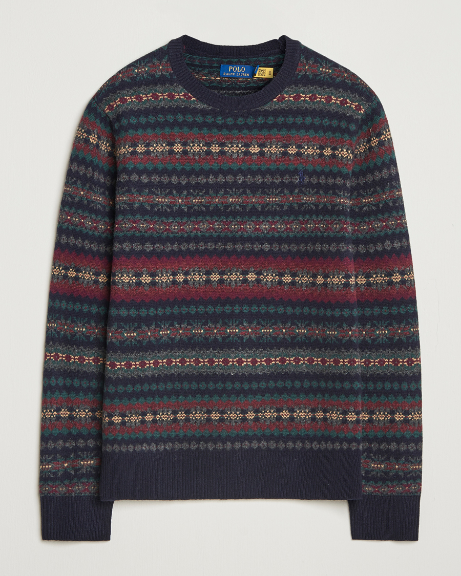Heren | Truien | Polo Ralph Lauren | Fairisle Wool Sweater Navy Combo