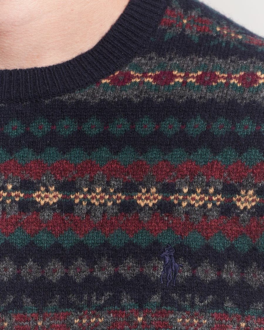 Heren | Truien | Polo Ralph Lauren | Fairisle Wool Sweater Navy Combo