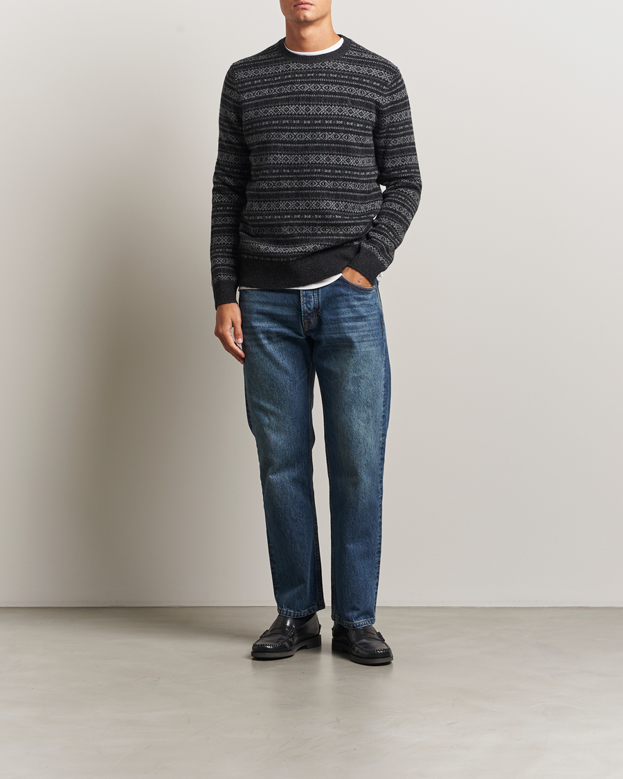 Heren | Truien | Polo Ralph Lauren | Fairisle Wool Sweater Charcoal Combo