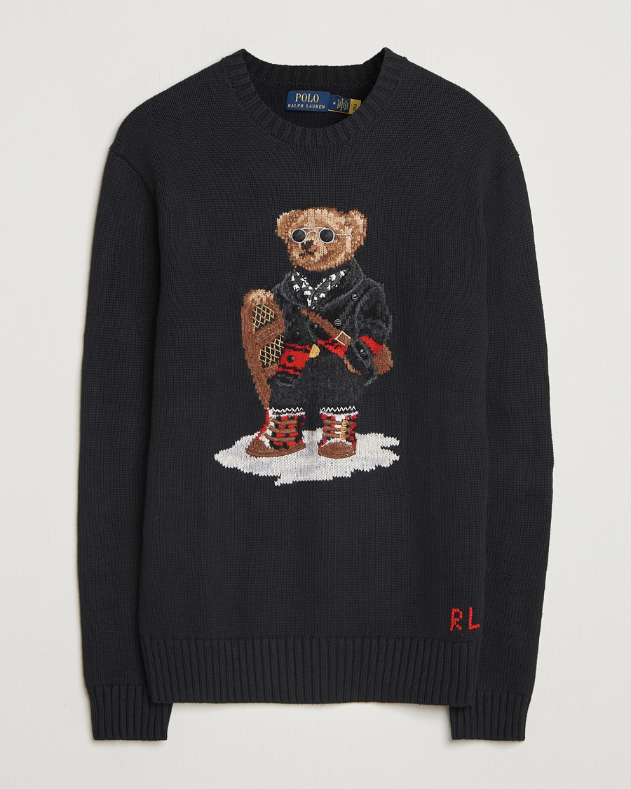 Heren | Truien | Polo Ralph Lauren | Holiday Bear Cotton Sweater Polo Black