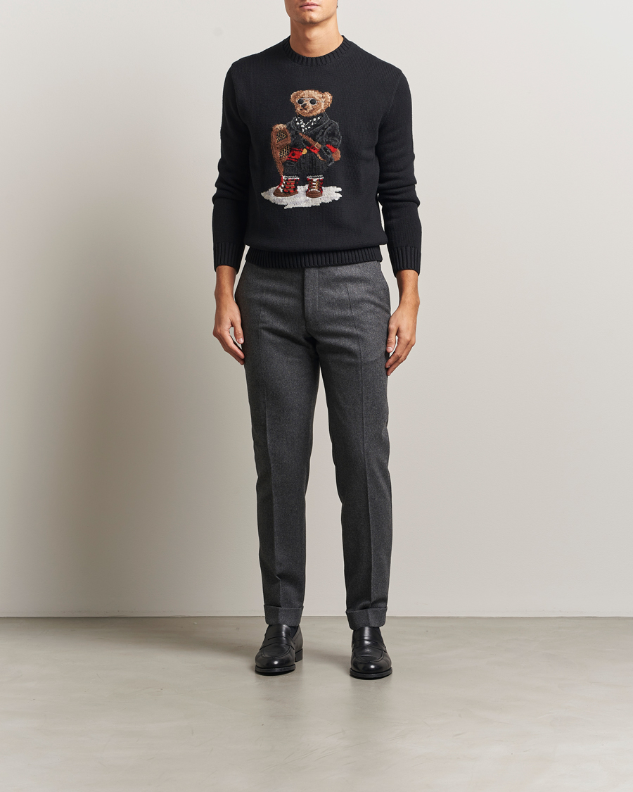 Heren | Truien | Polo Ralph Lauren | Holiday Bear Cotton Sweater Polo Black