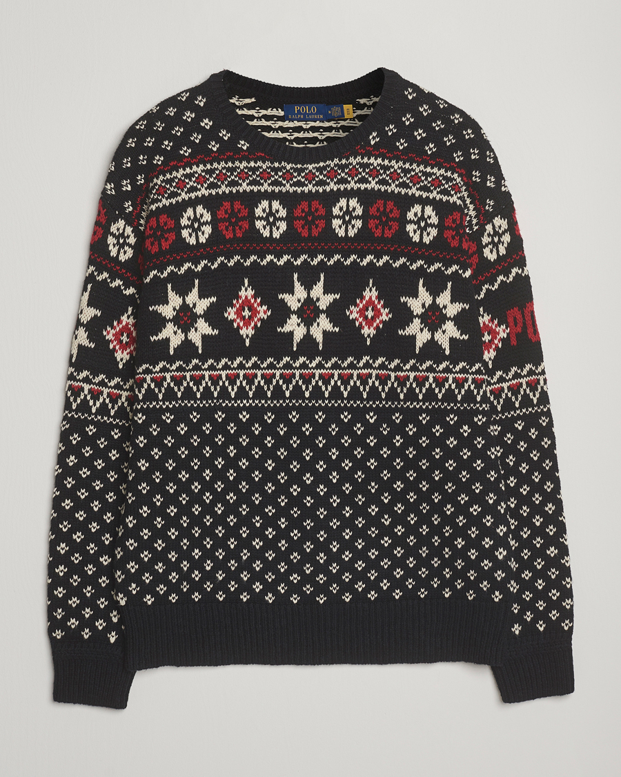 Heren | Truien | Polo Ralph Lauren | Cotton/Cashmere Sweater Black Combo