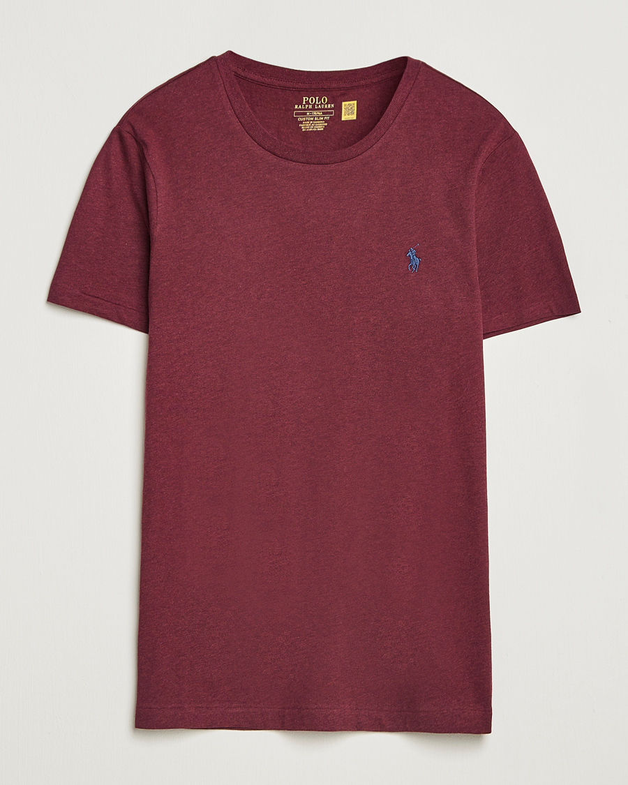 Heren | T-shirts | Polo Ralph Lauren | Crew Neck T-Shirt Spring Wine Heather