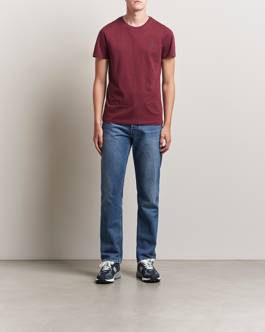 Heren | T-shirts | Polo Ralph Lauren | Crew Neck T-Shirt Spring Wine Heather
