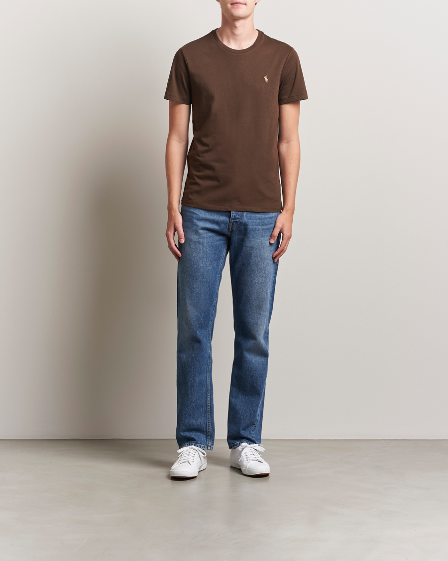 Heren | T-shirts | Polo Ralph Lauren | Crew Neck T-Shirt Nutmeg Brown