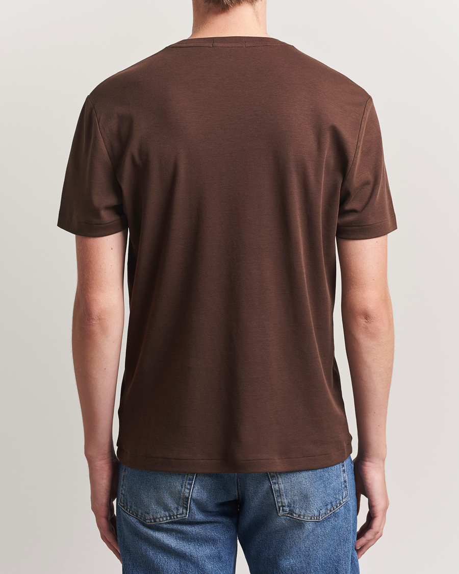 Heren | T-shirts | Polo Ralph Lauren | Luxury Pima Cotton Crew Neck T-Shirt Nutmeg Brown