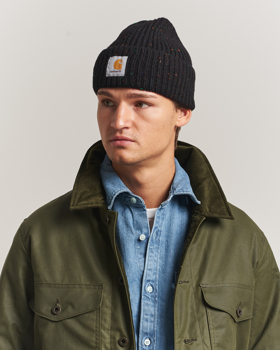 Heren | Mutsen | Carhartt WIP | Anglistic Wool/Cotton Beanie Black