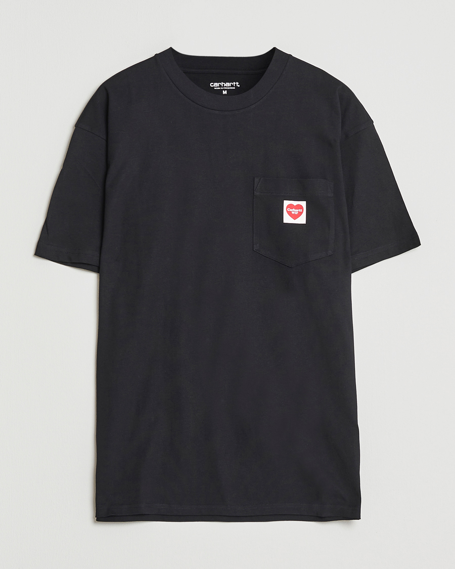 Heren | T-shirts | Carhartt WIP | Pocket Heart T-Shirt Black
