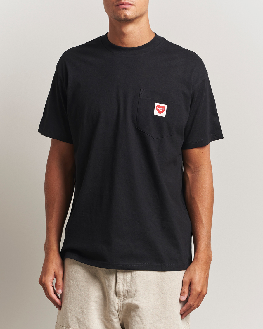 Heren | T-shirts | Carhartt WIP | Pocket Heart T-Shirt Black