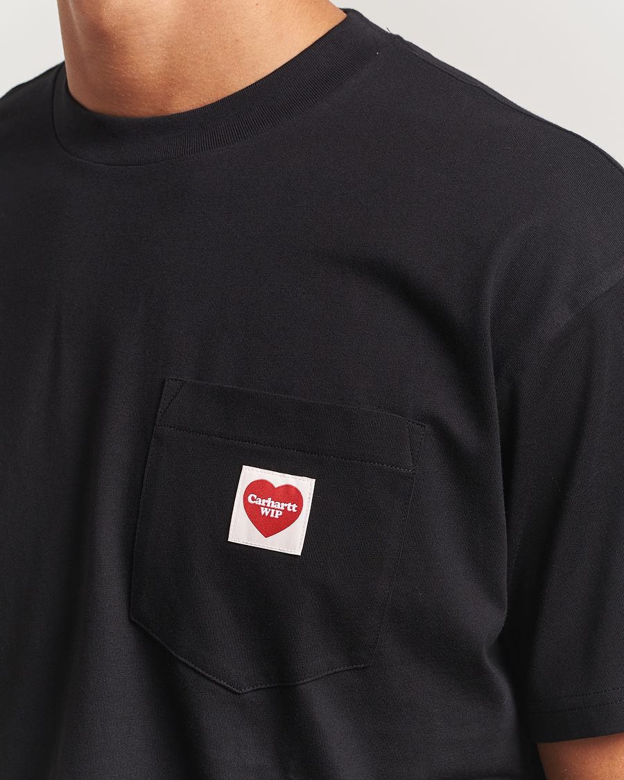 Heren | T-shirts | Carhartt WIP | Pocket Heart T-Shirt Black