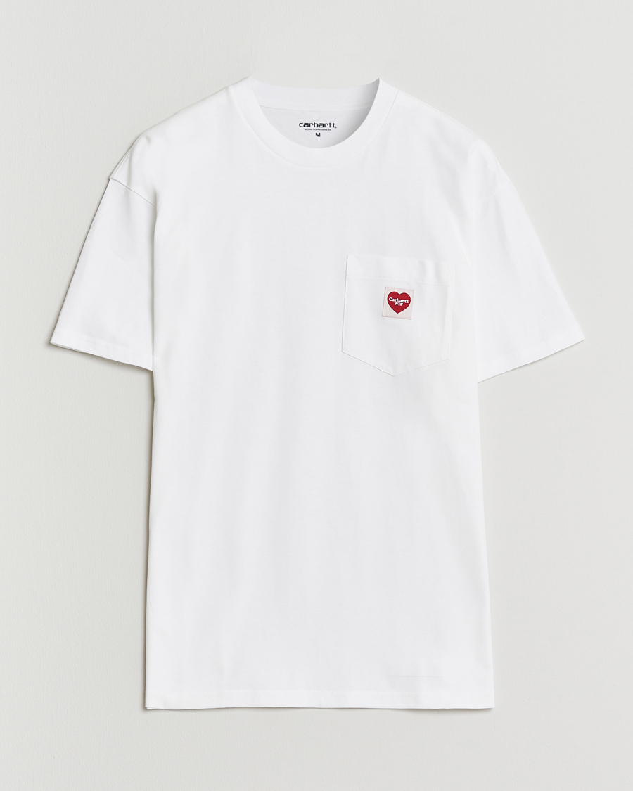 Heren | T-shirts | Carhartt WIP | Pocket Heart T-Shirt White