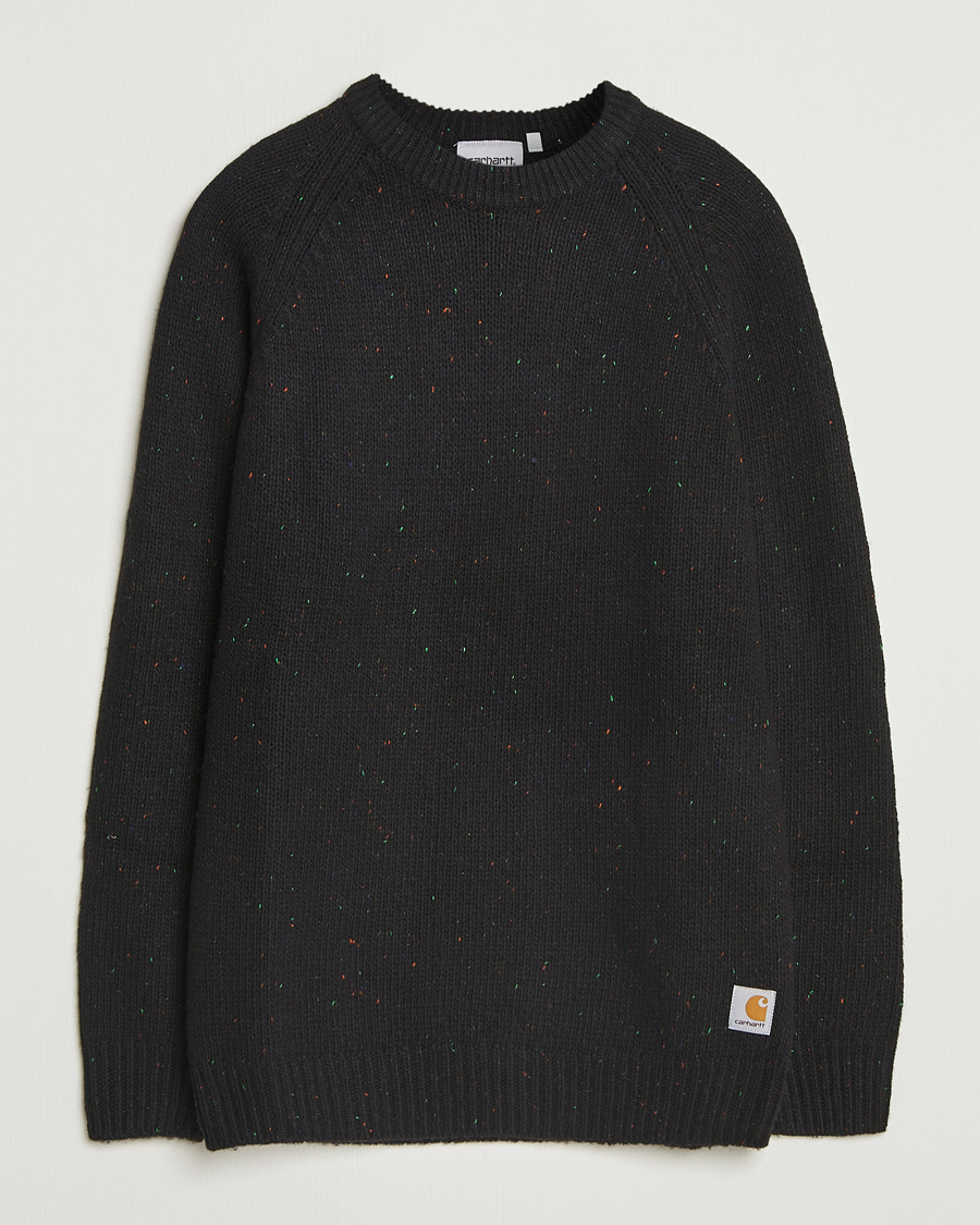 Heren | Truien | Carhartt WIP | Anglistic Wool/Cotton Sweater Black