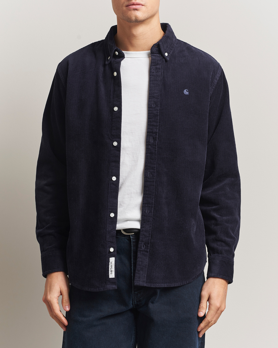 Heren | Overhemden | Carhartt WIP | Madison Cord Shirt Dark Navy