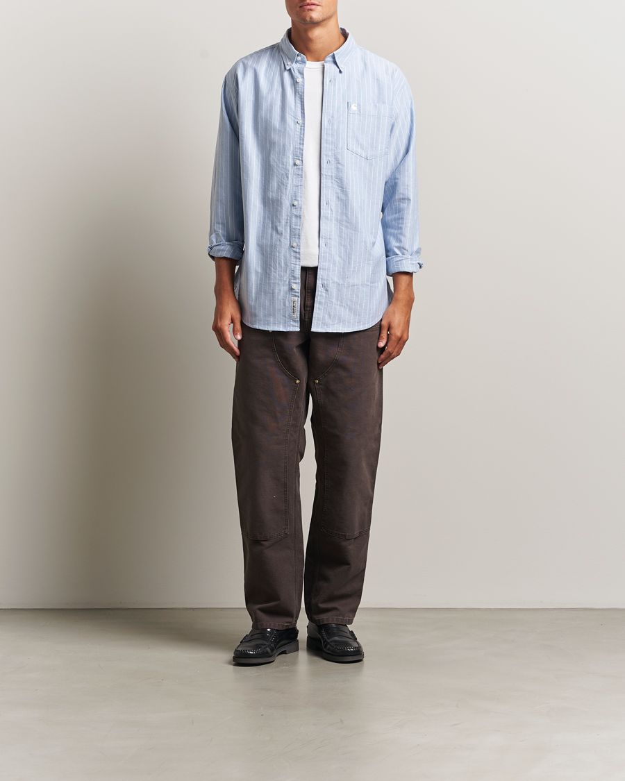 Heren | Overhemden | Carhartt WIP | Cassel Striped Oxford Blue