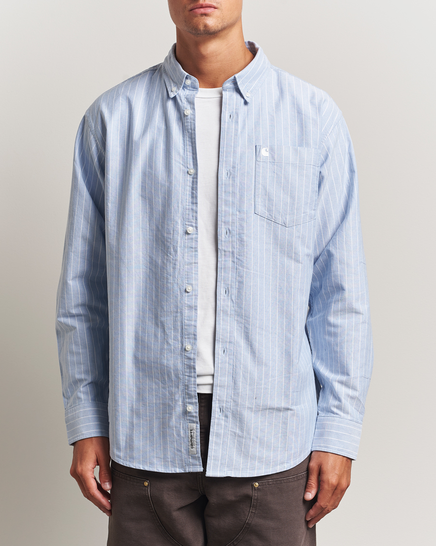 Heren | Overhemden | Carhartt WIP | Cassel Striped Oxford Blue