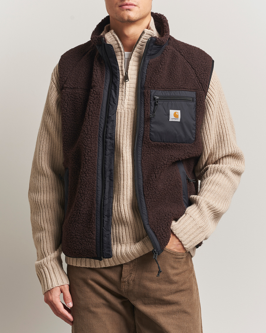Heren | Jassen | Carhartt WIP | Prentis Pile Vest Palisander Brown