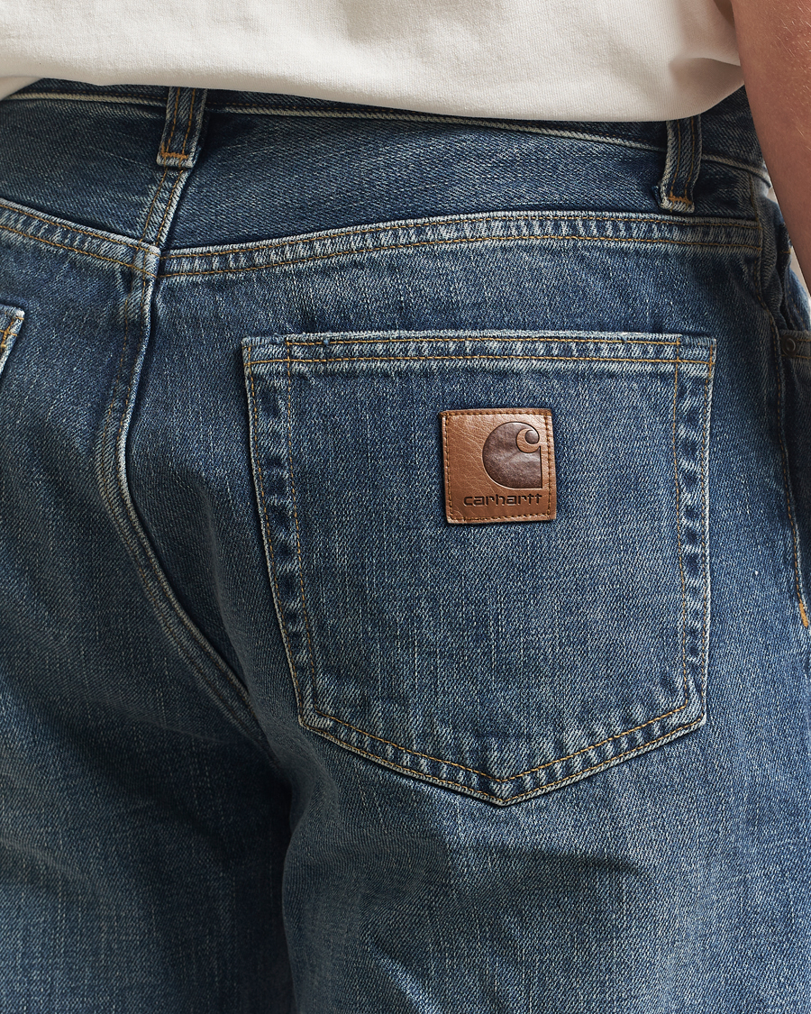 Heren | Broeken | Carhartt WIP | Aaron Pant Camano Denim Dark Used